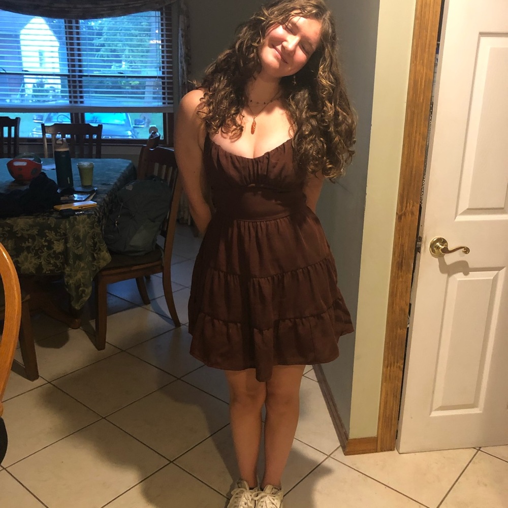 Altar'd State Chocolate Mini Dress